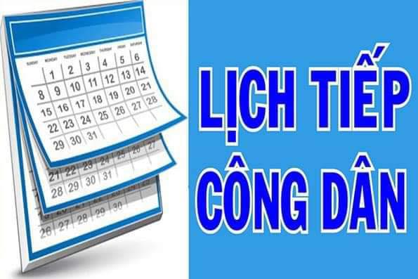 Thông báo lịch tiếp công dân định kỳ