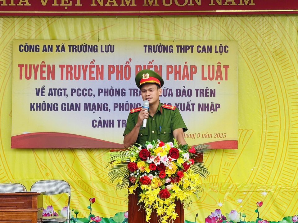 Tuyên truyền Pháp Luật cho cán bộ, giáo viên, học sinh trường THPT Can Lộc