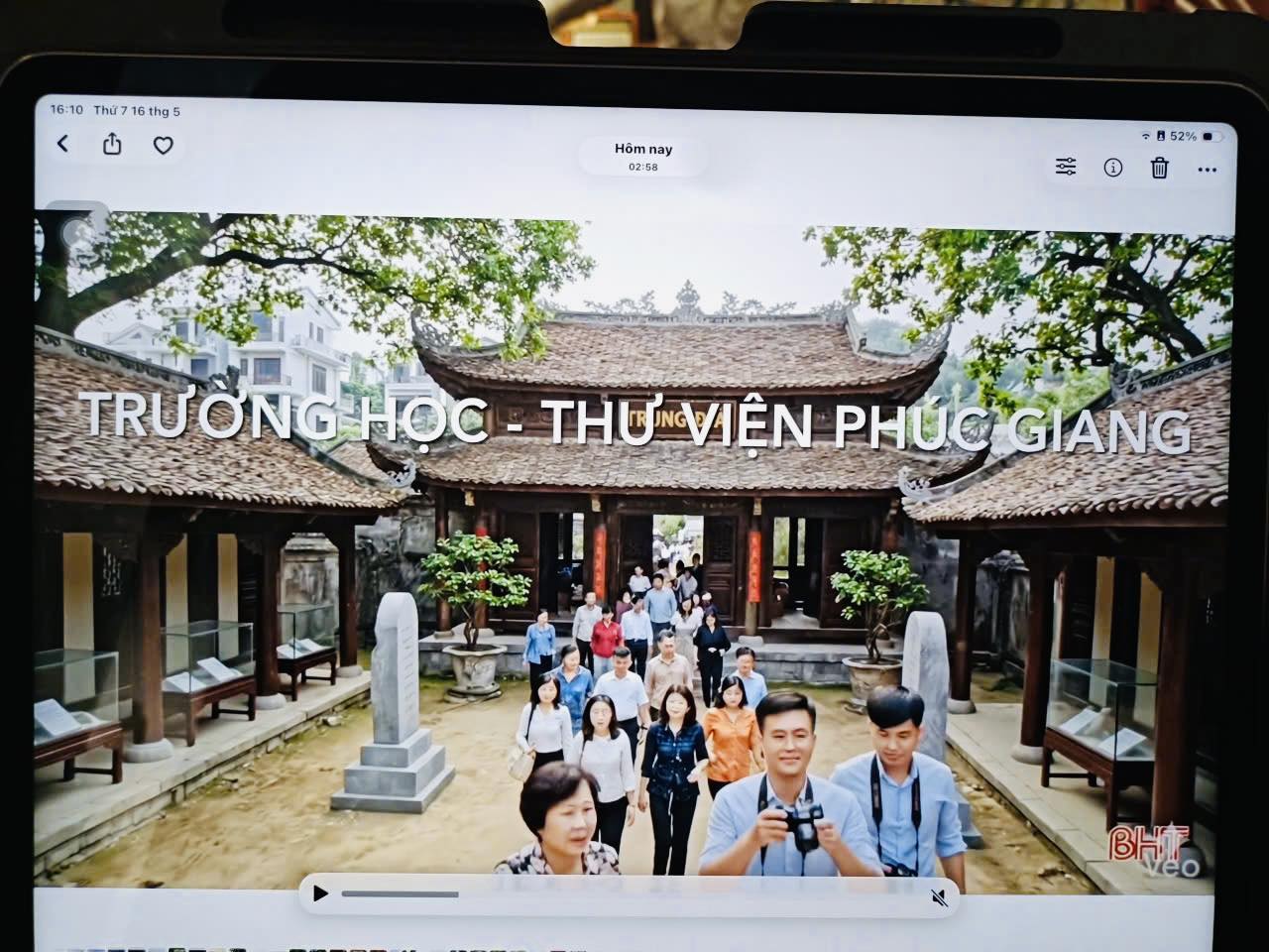 Thường trực Đảng ủy xã Trường Lưu làm việc với đại diện dòng họ Nguyễn Huy và đơn vị tư vấn về định hướng phục dựng Trường học Phúc Giang 
