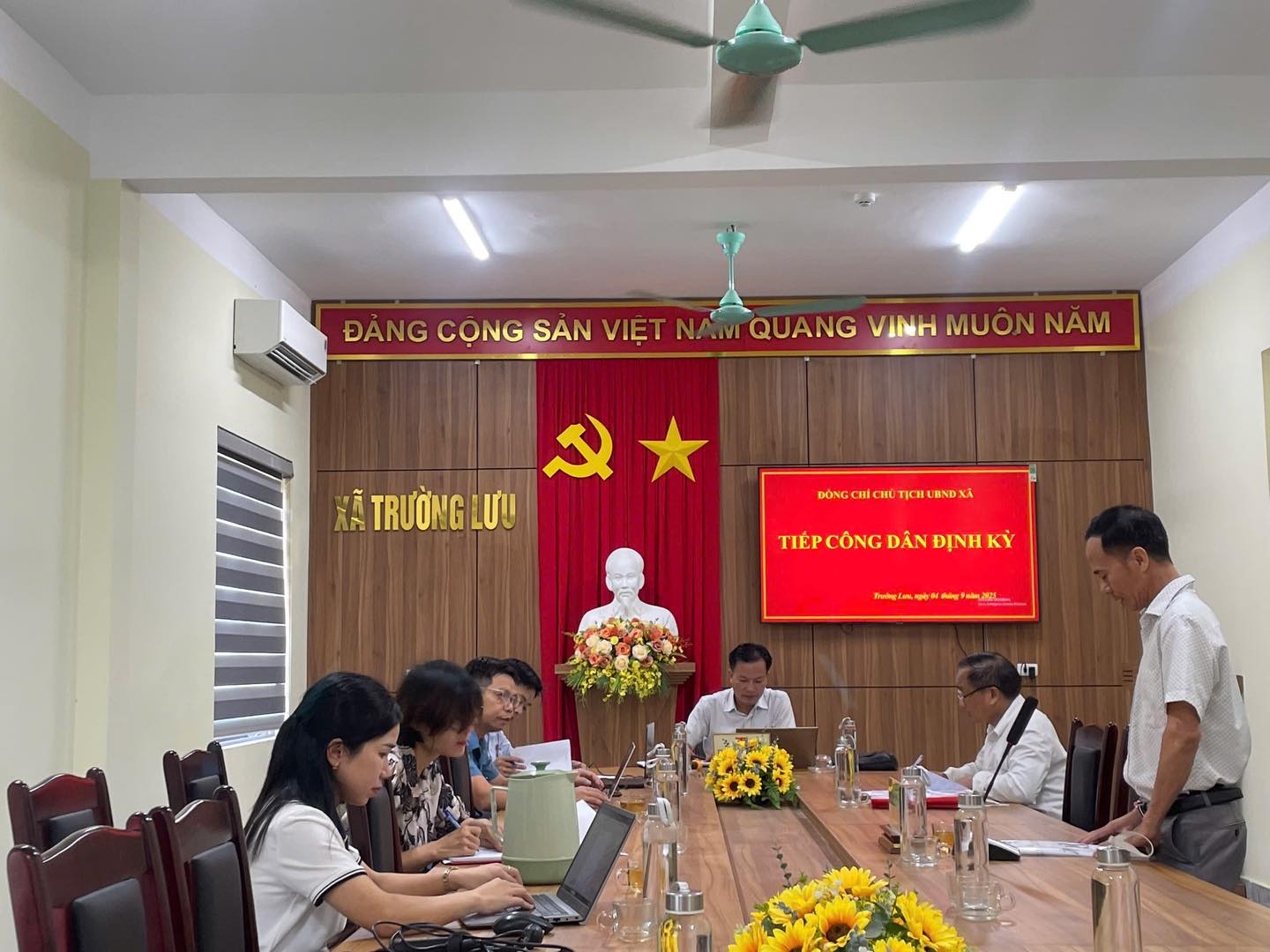 xã Trường Lưu tổ chức tiếp công dân định kỳ tháng 9/2025