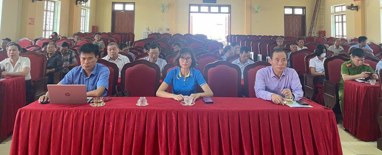 xã Trường Lưu tham dự hội nghị trực tuyến ứng phó với bão số 5 và triển khai nhiệm vụ phòng chống bão