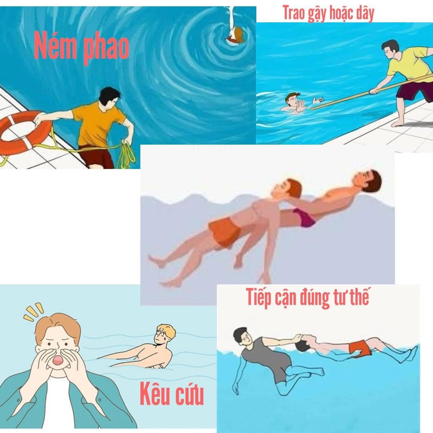 Kỹ năng cứu người đuối nước cần ghi nhớ để bảo vệ tính mạng