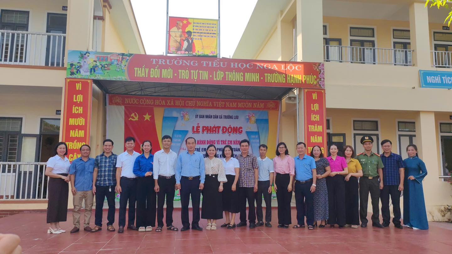 Trường Lưu phát động tháng hành động vì trẻ em năm 2026 Chủ đề: “Trẻ em hạnh phúc, an toàn, vững bước trong kỷ nguyên số”