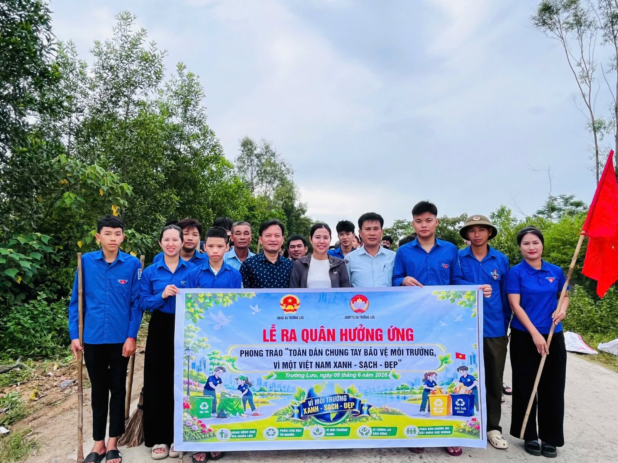 Xã Trường Lưu: Lan tỏa sức mạnh đại đoàn kết – Chung tay vì môi trường xanh, an sinh bền vững