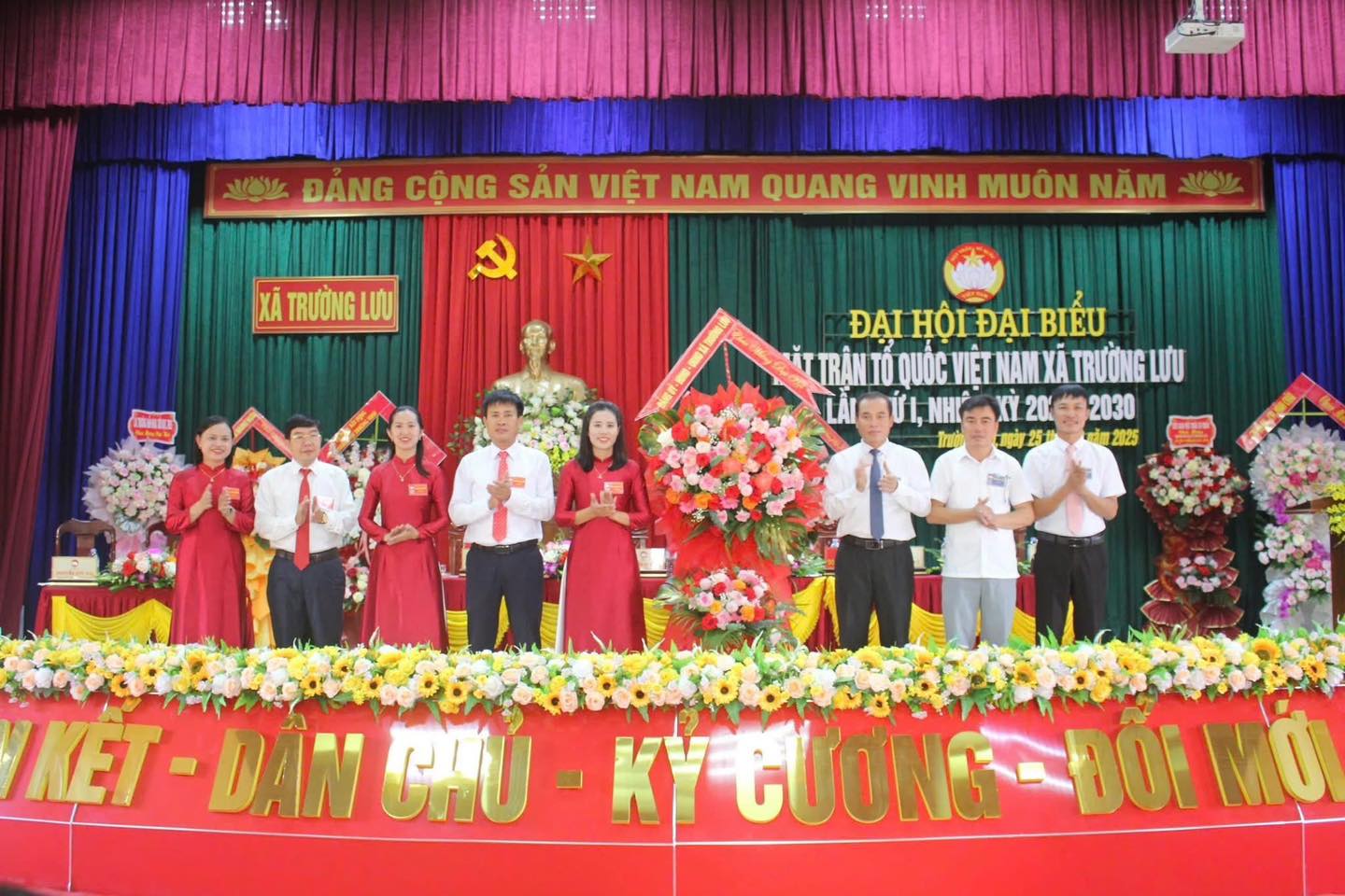 Ủy ban MTTQ xã Trường Lưu tổ chức thành công Đại hội đại biểu lần thứ I, nhiệm kỳ 2025 – 2030