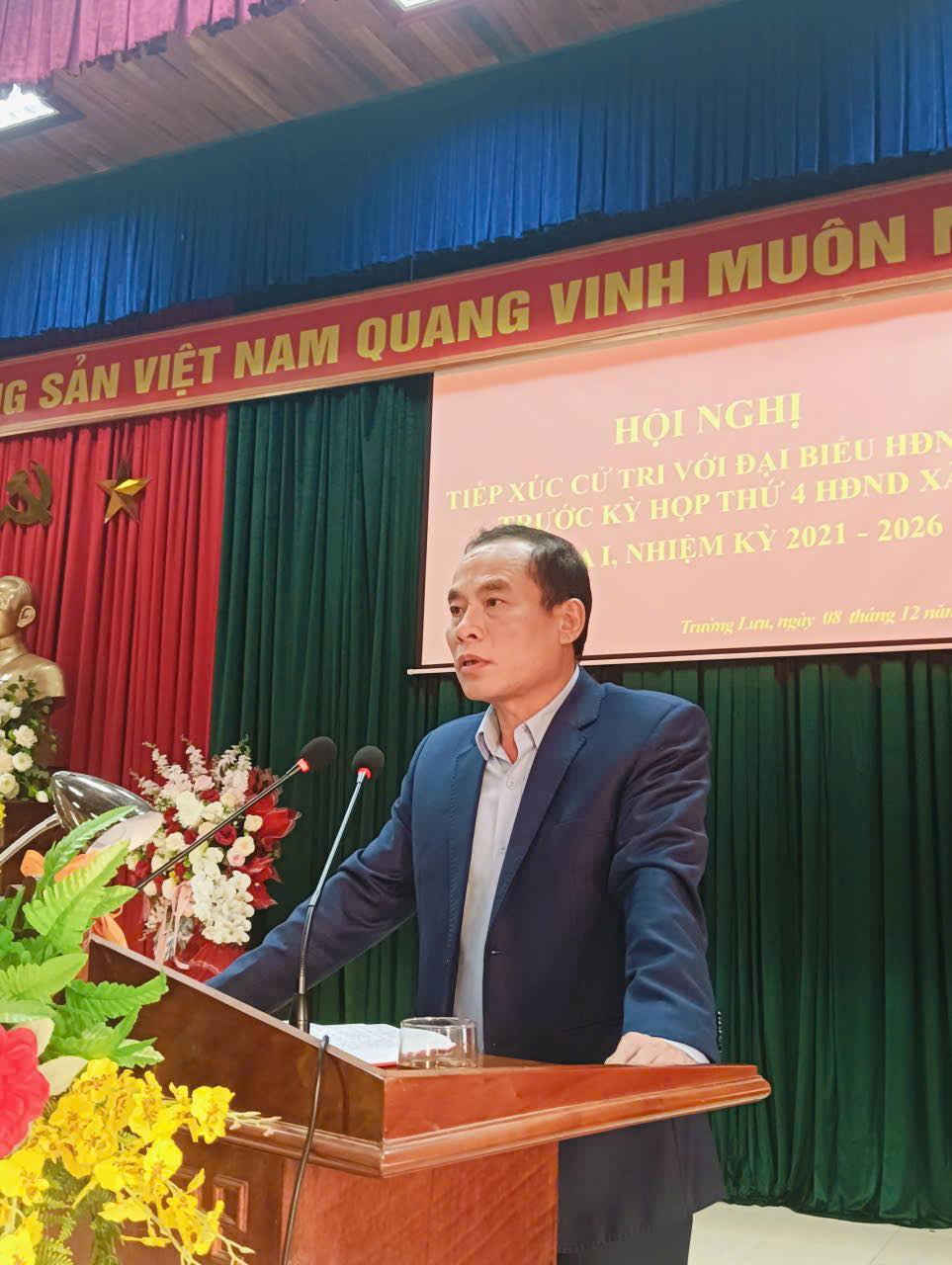 Hội nghị tiếp xúc cử tri trước Kỳ họp thứ 4, HĐND xã Trường Lưu