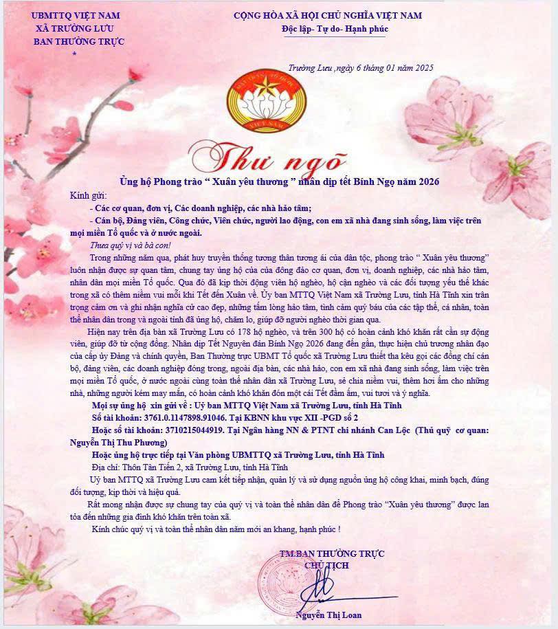 Chung tay ủng hộ "Tết vì người nghèo - Xuân Bính Ngọ 2026"