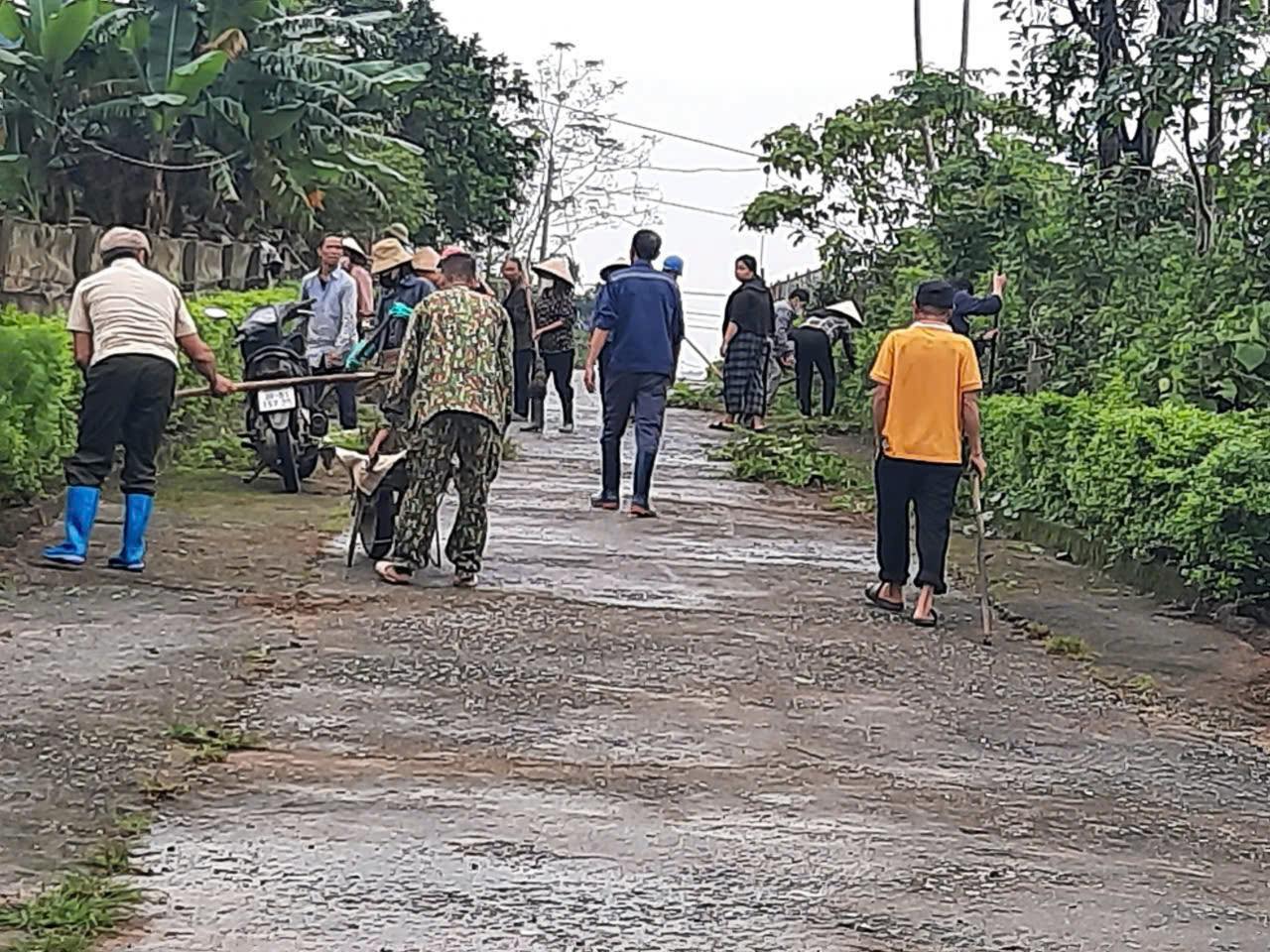 Hưởng ứng 60 Ngày Cao điểm Xây dựng Nông thôn mới tại xã Trường Lưu