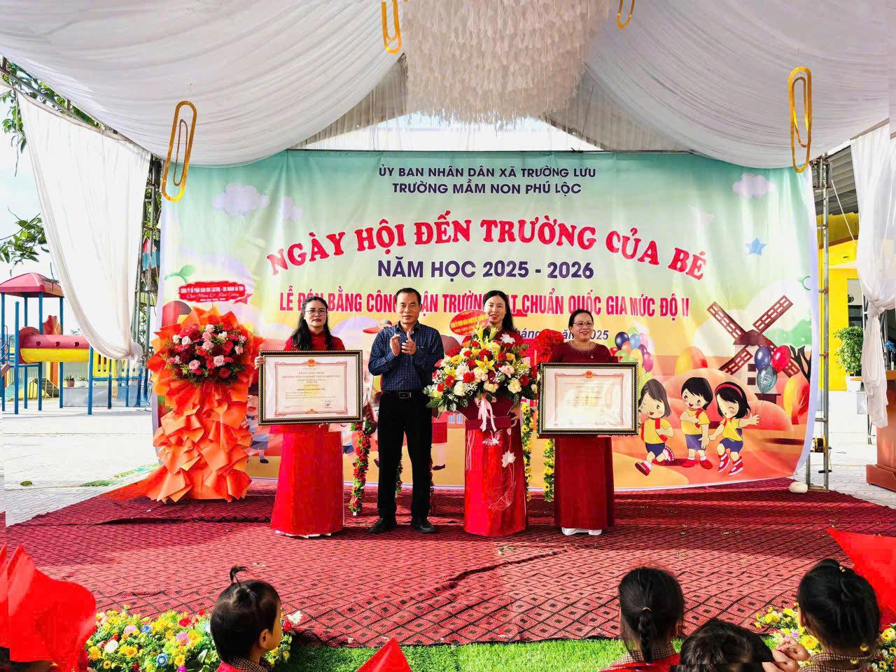 Các trường học trên địa bàn xã Trường Lưu tổ chức lễ khai giảng năm học mới 2025 - 2026