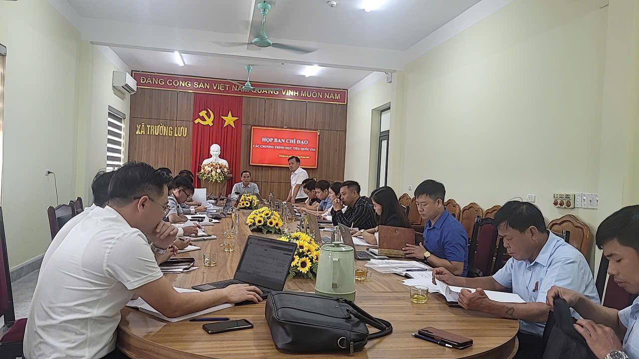 Họp Ban Chỉ đạo các Chương trình mục tiêu quốc gia xã Trường Lưu