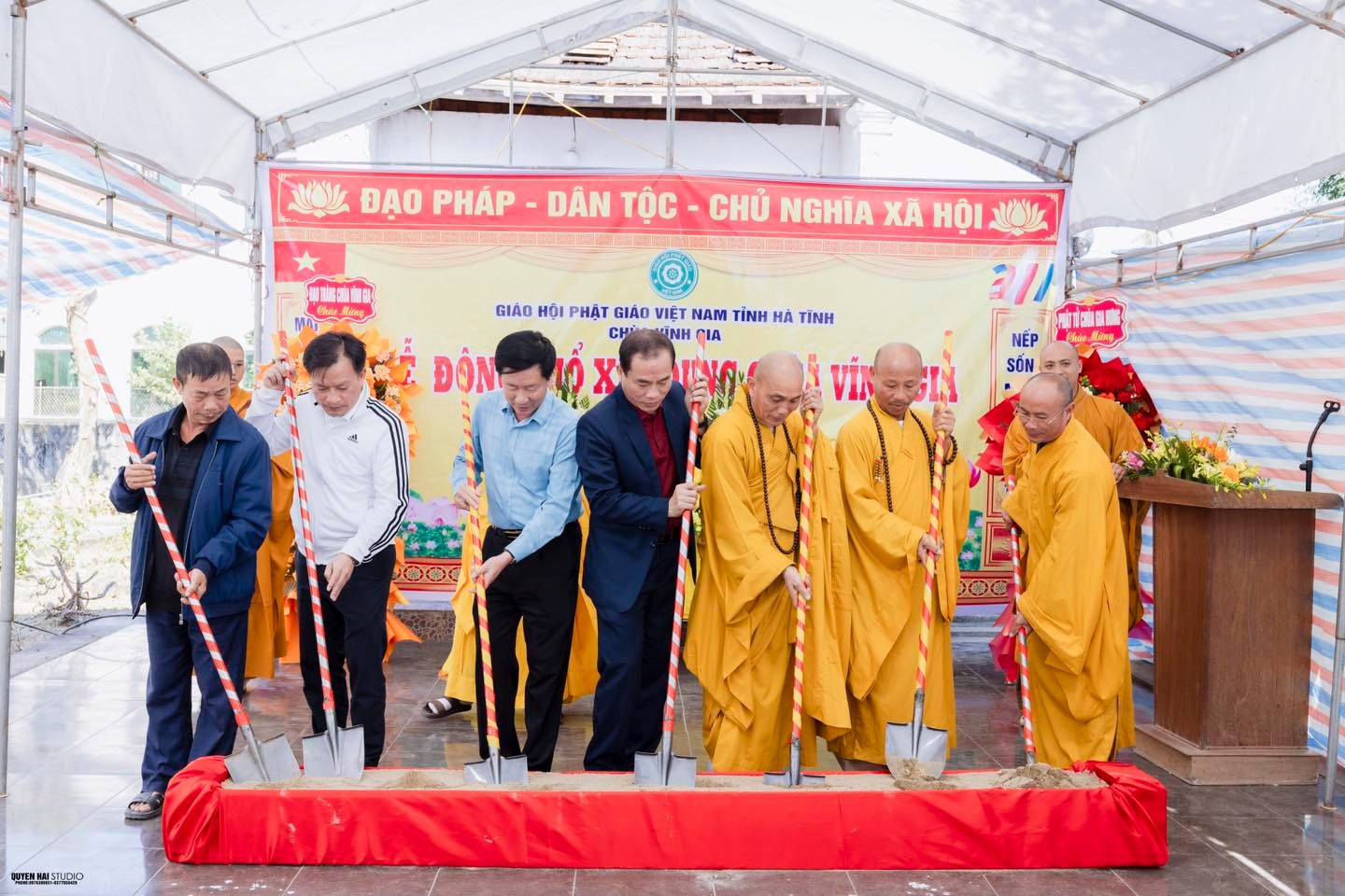 Khởi công xây dựng chùa Vĩnh Gia tại xã Trường Lưu