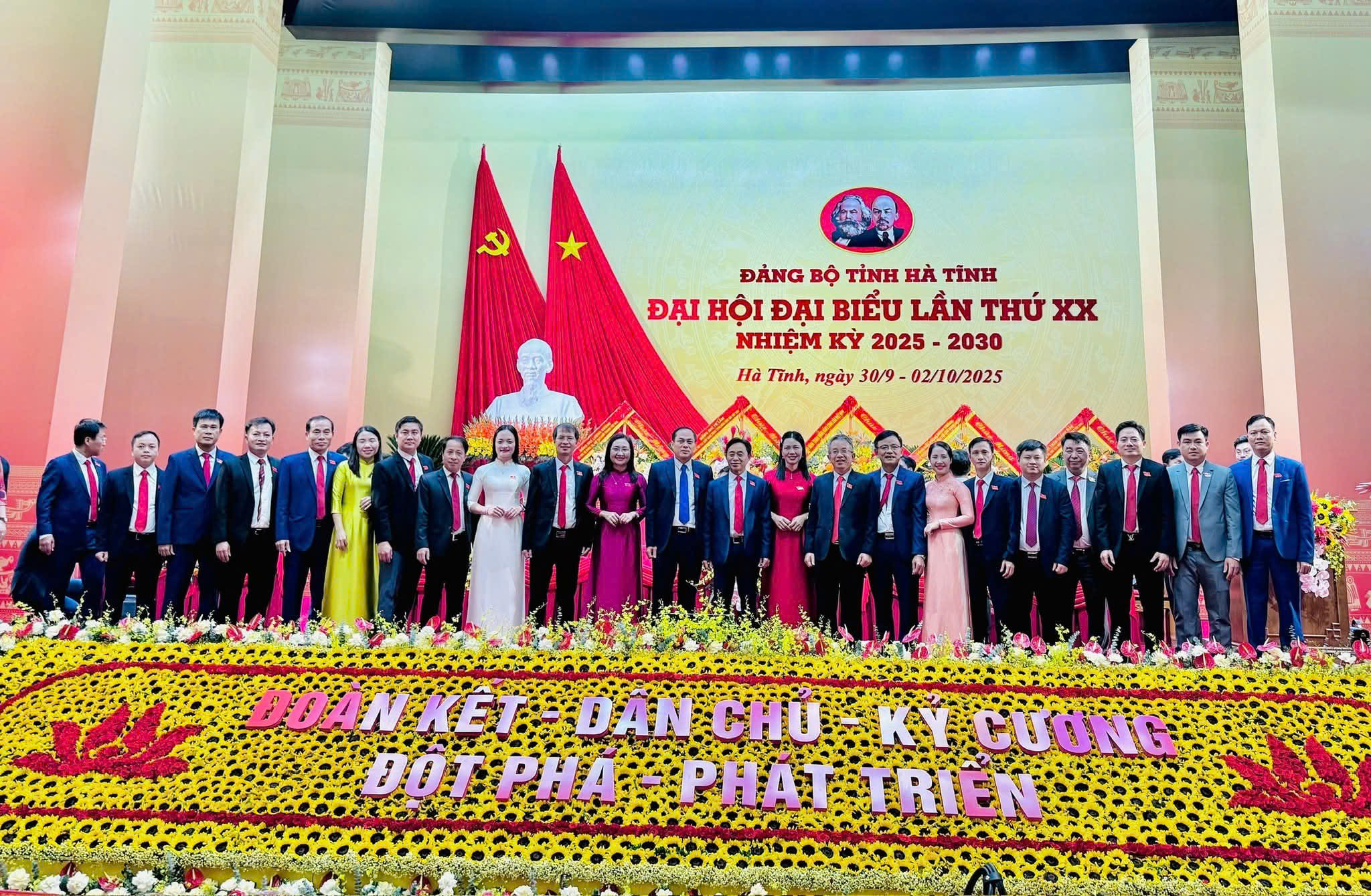 Đại hội Đại biểu Đảng bộ tỉnh lần thứ XX, nhiệm kỳ 2025 - 2030 thành công tốt đẹp