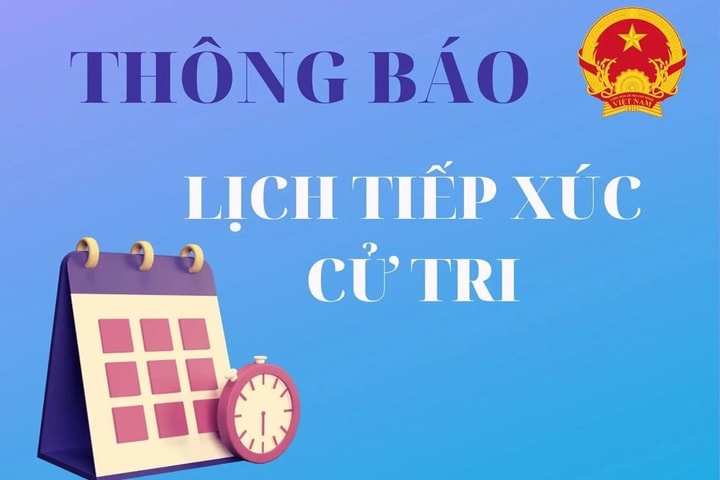 Thông báo lịch tiếp xúc cử tri của đại biểu HĐND xã Trường Lưu trước kỳ họp thứ 4, HĐND xã khóa I, nhiệm kỳ 2021–2026
