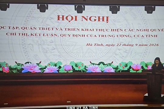 Xã Trường Lưu kết nối trực tuyến hội nghị học tập, quán triệt các nghị quyết, chỉ thị, kết luận của Trung ương, của Tỉnh