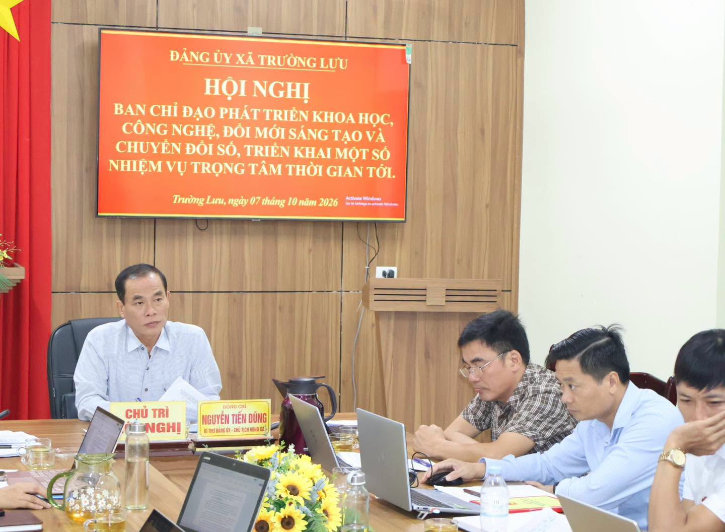 Trường Lưu tăng cường lãnh đạo, chỉ đạo, đẩy nhanh tiến độ thực hiện các nhiệm vụ khoa học, công nghệ, đổi mới sáng tạo và chuyển đổi số