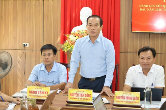 Đảng ủy xã Trường Lưu đánh giá kết quả thực hiện nhiệm vụ 9 tháng, triển khai nhiệm vụ trọng tâm 3 tháng cuối năm 2026 