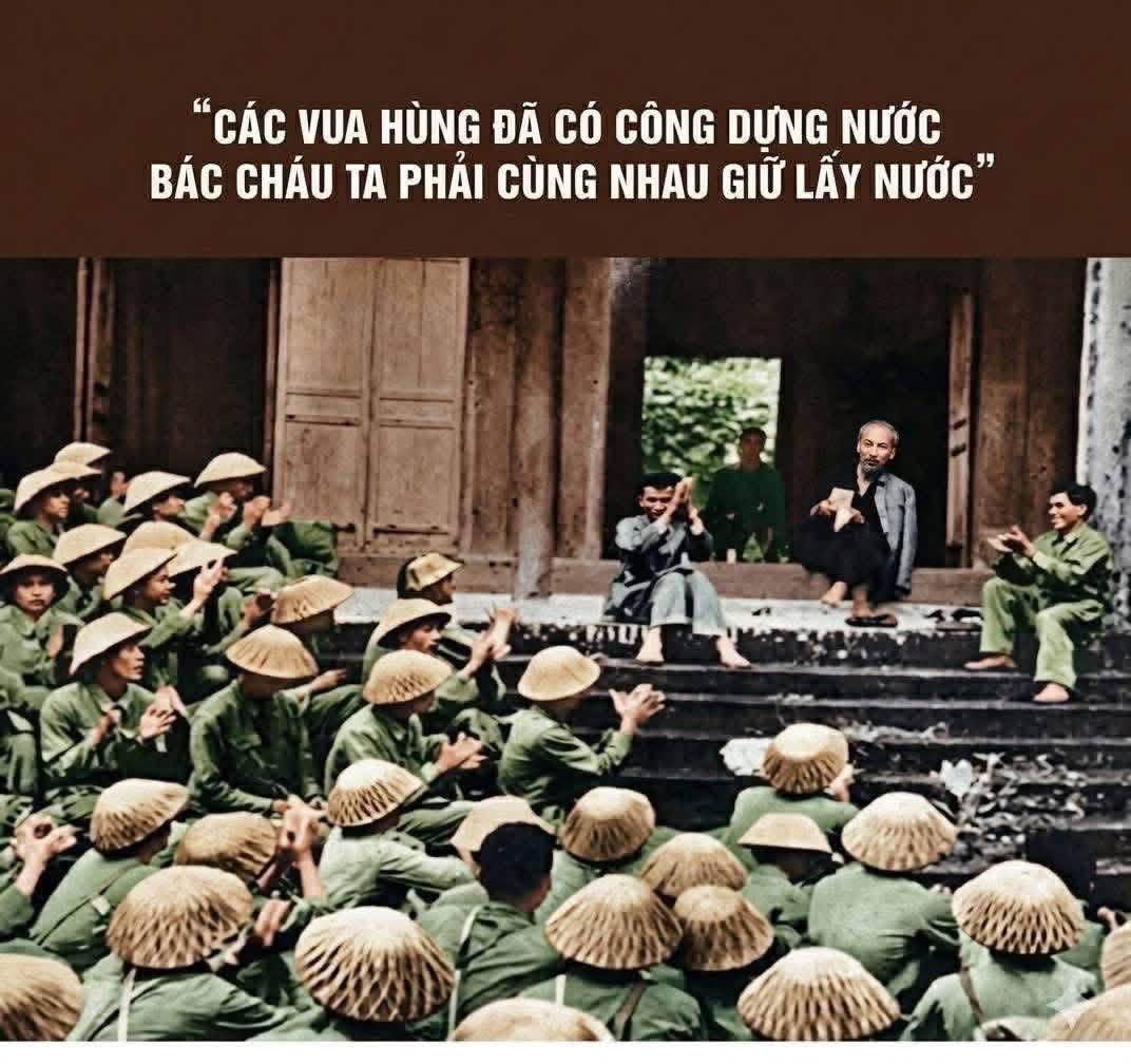 Dù ai đi ngược về xuôi/ Nhớ ngày Giỗ Tổ mùng mười tháng Ba.