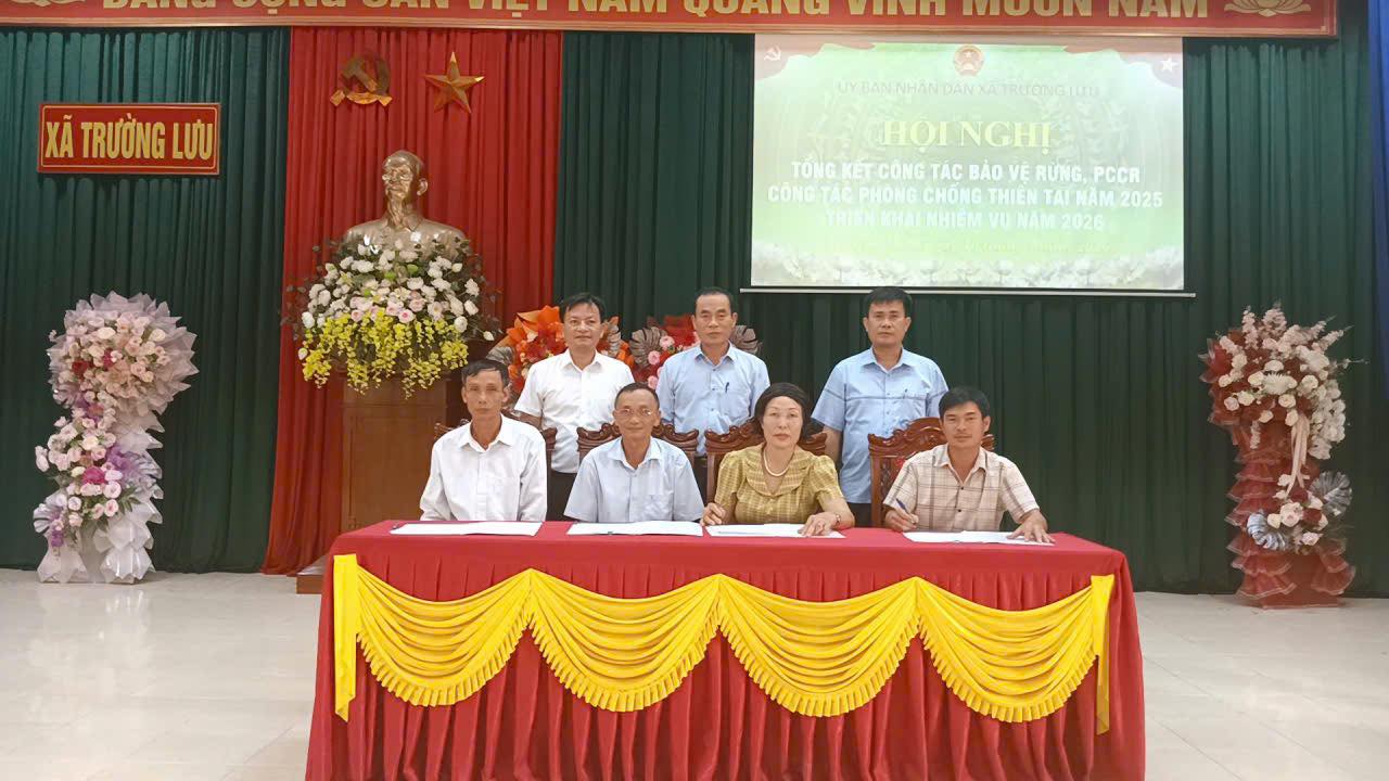 Hội nghị tổng kết công tác bảo vệ rừng, phòng cháy, chữa cháy rừng; phòng, chống thiên tai năm 2025 và triển khai nhiệm vụ năm 2026.