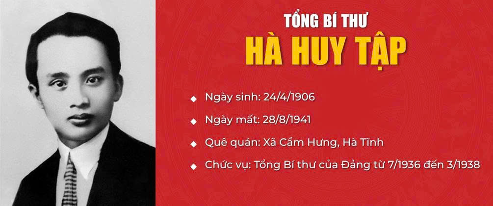 [Inforgraphic] Quá trình hoạt động cách mạng của Tổng Bí thư Hà Huy Tập