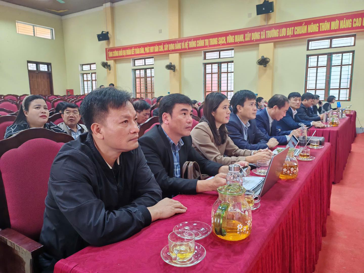 Xã Trường Lưu tham dự Hội nghị trực tuyến toàn quốc 
