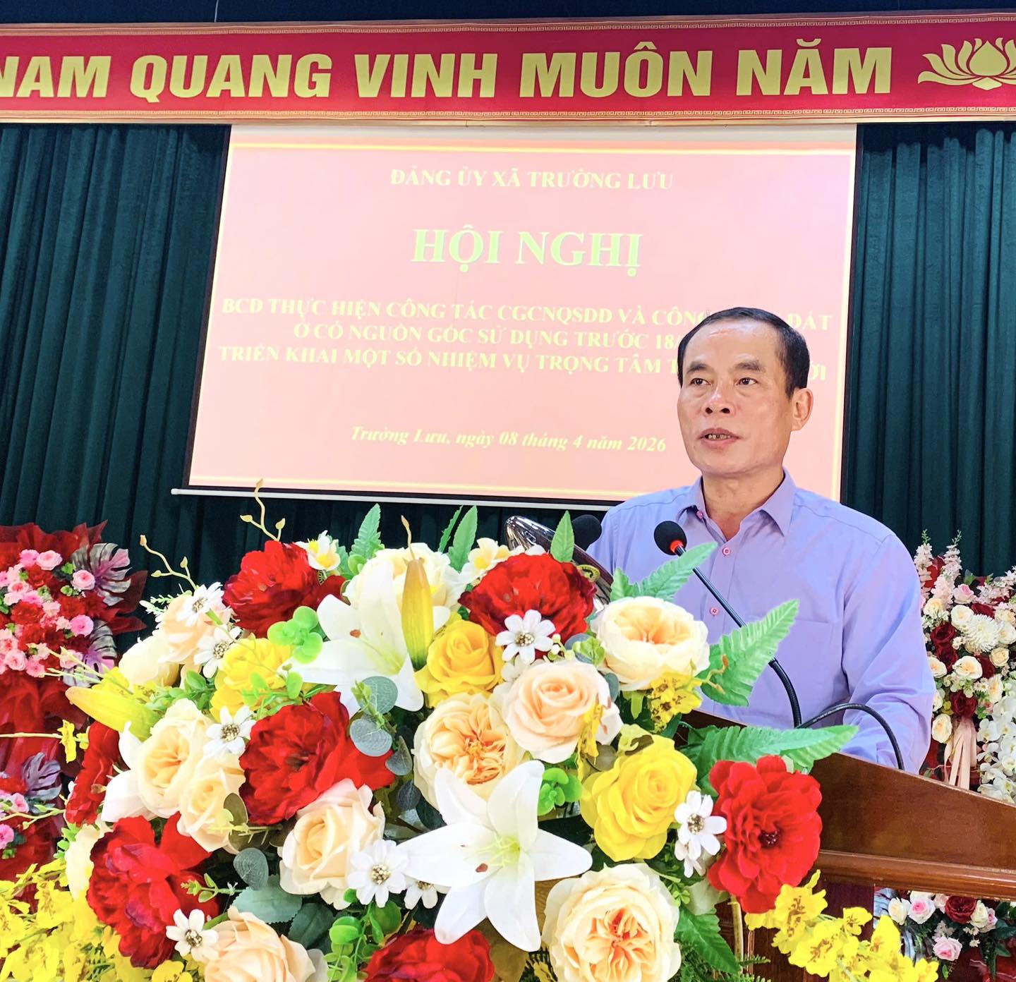Hội nghị Ban Chỉ đạo thực hiện cấp Giấy chứng nhận quyền sử dụng đất (GCNQSD đất) và công nhận lại đất ở có nguồn gốc sử dụng trước ngày 18/12/1980