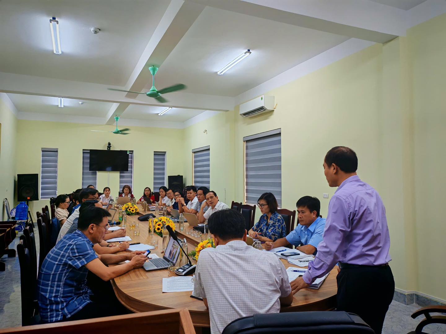 xã Trường Lưu tổ chức hội nghị triển khai một số nội dung chuẩn bị cho năm học mới 2025-2026